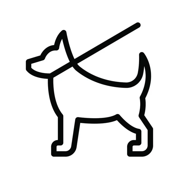Собака Веб Іконка Векторна Ілюстрація — стоковий вектор