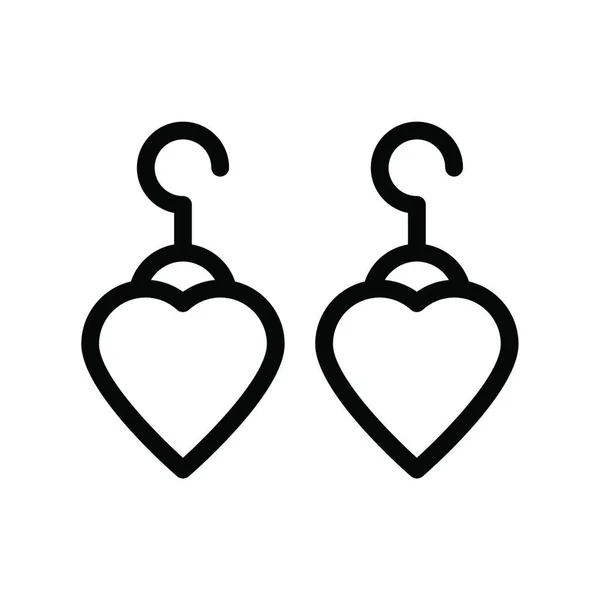 Ohrringe Symbol Vektor Illustration — Stockvektor