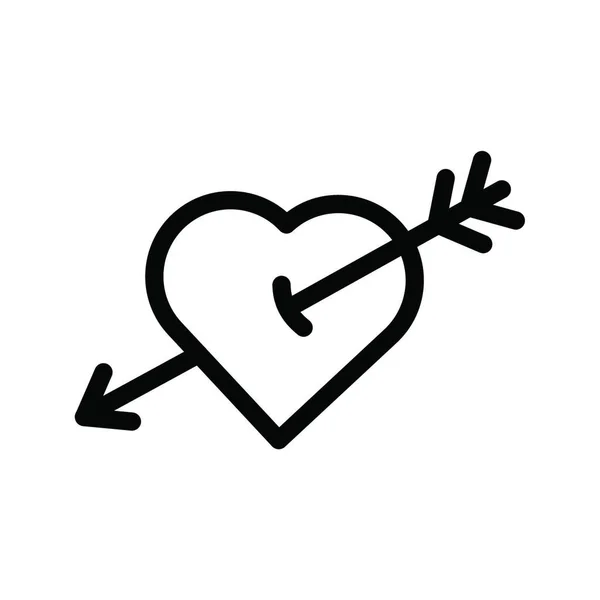 Illustrazione Vettoriale Icona Web Love — Vettoriale Stock