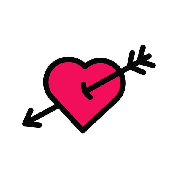 Valentine Illustration Vectorielle Simple — Image vectorielle