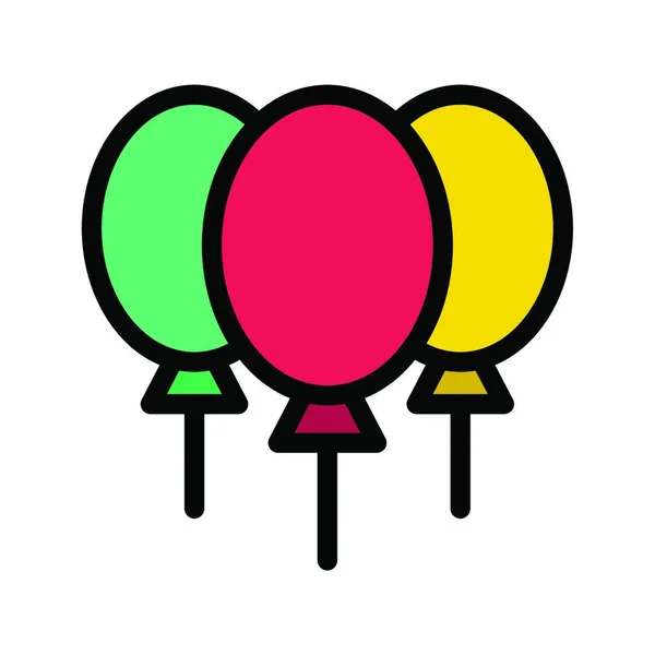 Balloons Simple Vector Illustration — Stock Vector