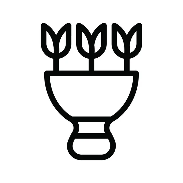 Квітка Векторна Ікона — стоковий вектор