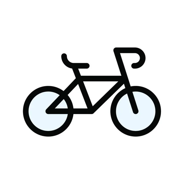 Bisiklet Simgesi Vektör Illüstrasyonu — Stok Vektör