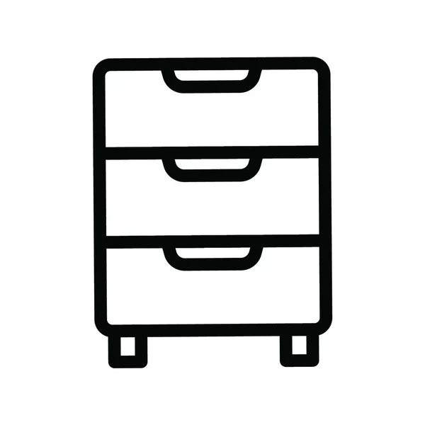 Kabinettssymbol Vektorillustration — Stockvektor