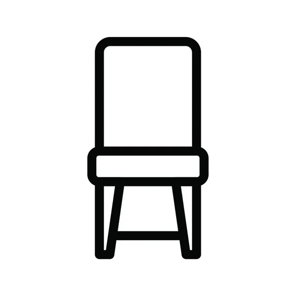 Stuhl Symbol Vektor Illustration — Stockvektor