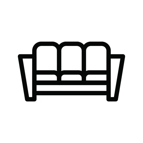 Sofa Web Icon Vector Illustration — Stockvector