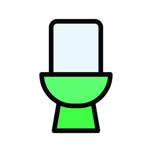 トイレ席簡単なベクトルイラスト — ストックベクタ