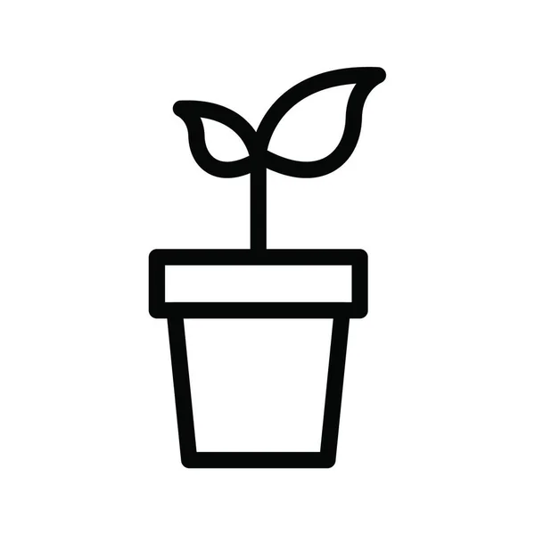 Växt Ikon Vektor Illustration — Stock vektor