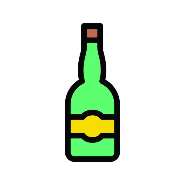 アルコールのウェブアイコンやシンプルなデザイン — ストックベクタ