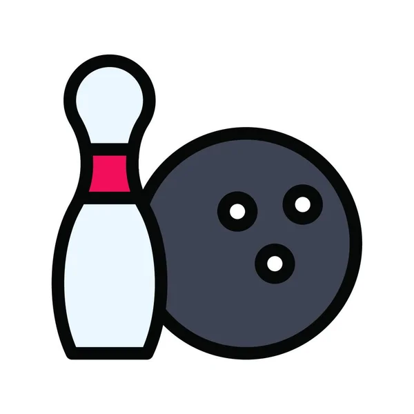 Bowling Illustration Vectorielle Simple — Image vectorielle