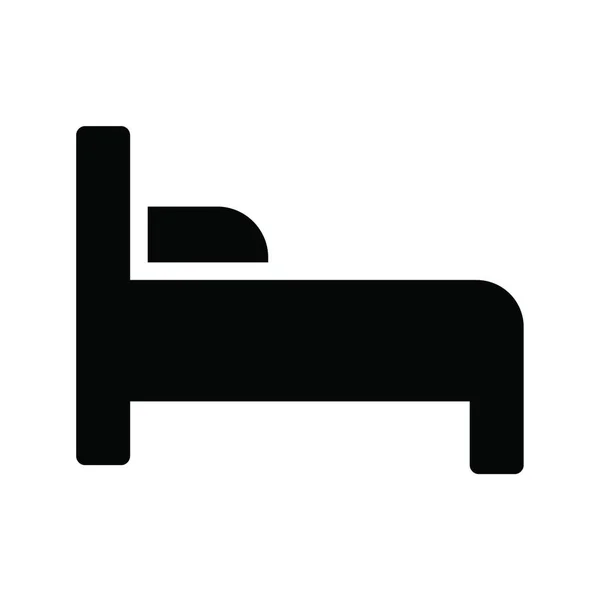 Bed Pictogram Vector Illustratie — Stockvector