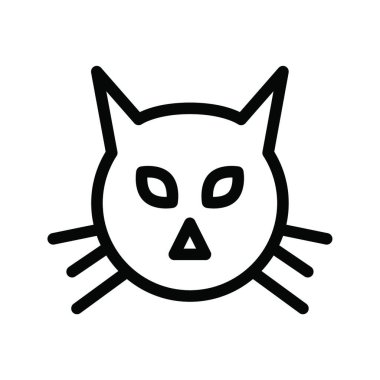 kedi simgesi vektör illüstrasyonu