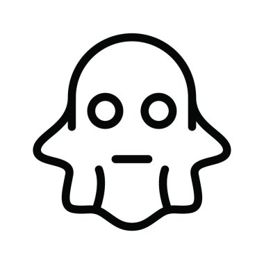 hayalet web simge vektör çizim 