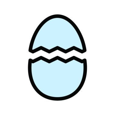 Yumurta Web ikonu vektör illüstrasyonu