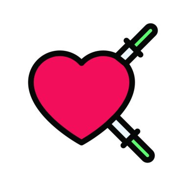 kalp simgesi, vektör illüstrasyonu