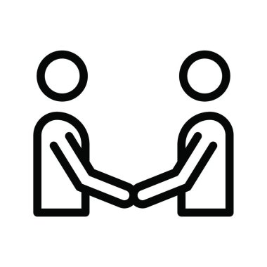 El sıkışma simgesi vektör illüstrasyonu 