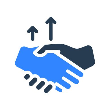 El sıkışma simgesi vektör illüstrasyonu 