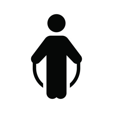 İp simgesi, vektör illüstrasyonu 