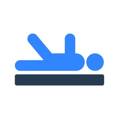 yoga poz simgesi vektör illüstrasyonu