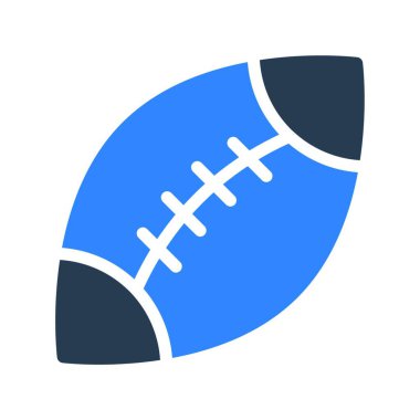 Rugby topu simge vektör çizim