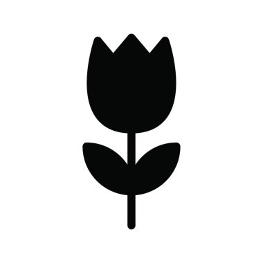 çiçek simgesi vektör illüstrasyonu