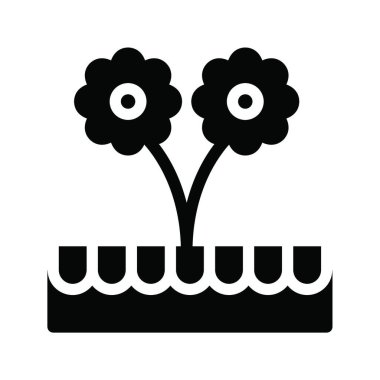 Bahçe simge vektör çizim