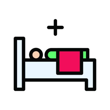 Hasta Simgesi, Vektör İllüstrasyonu