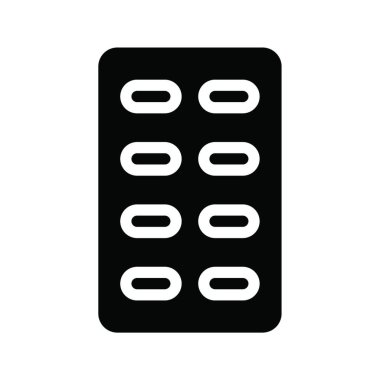 beyaz arkaplanda tabletler simgesi