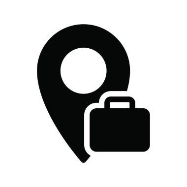 Portföy simgesi, vektör illüstrasyonu 