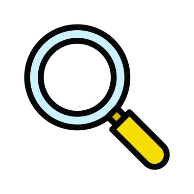 Büyüteç ağ simgesi vektör illüstrasyonu