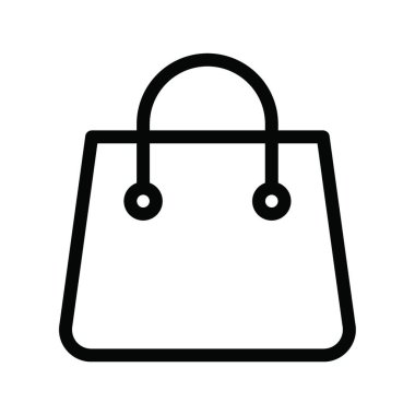 çanta web simgesi vektör illüstrasyonu