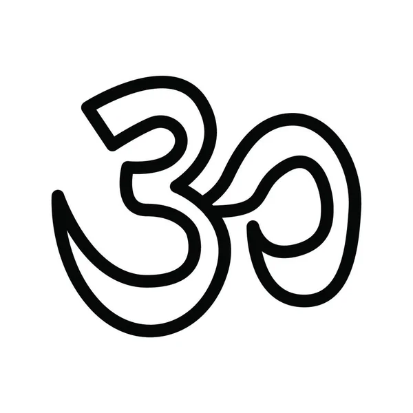 Hinduism Icon Vector Illustration — Stock Vector