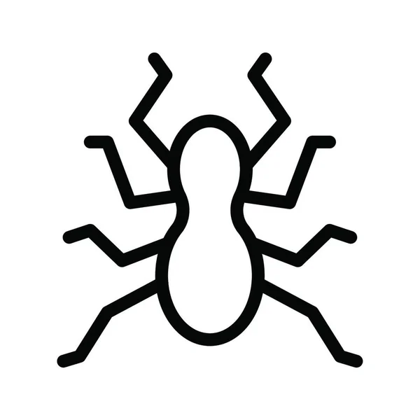 Halloween Pavouk Jednoduchá Vektorová Ilustrace — Stockový vektor