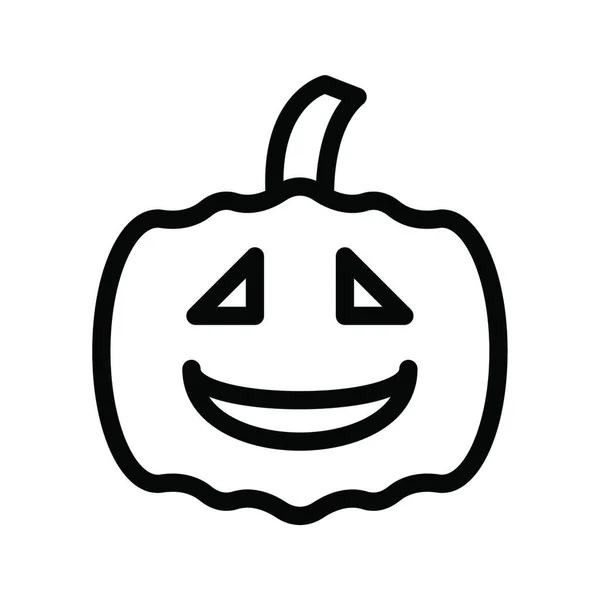 Pumpkin Icon Icon Vector Illustration — Stock Vector