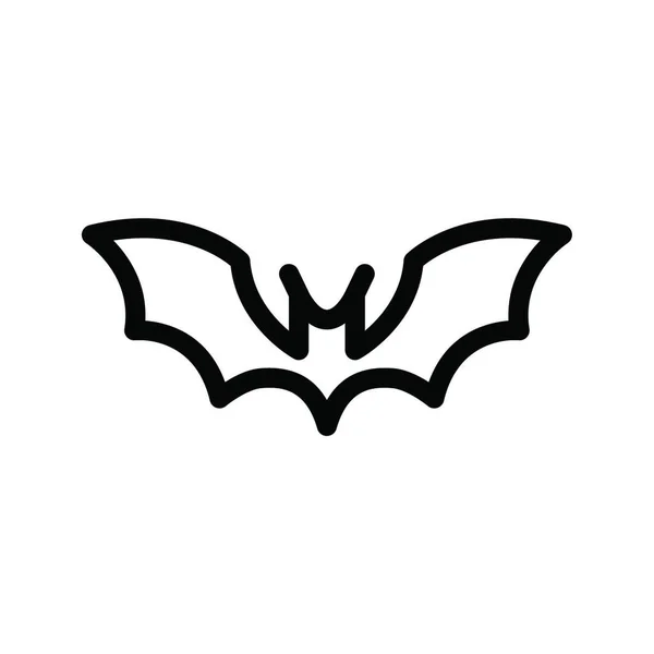 Bat Web Icon Vector Illustration — ストックベクタ