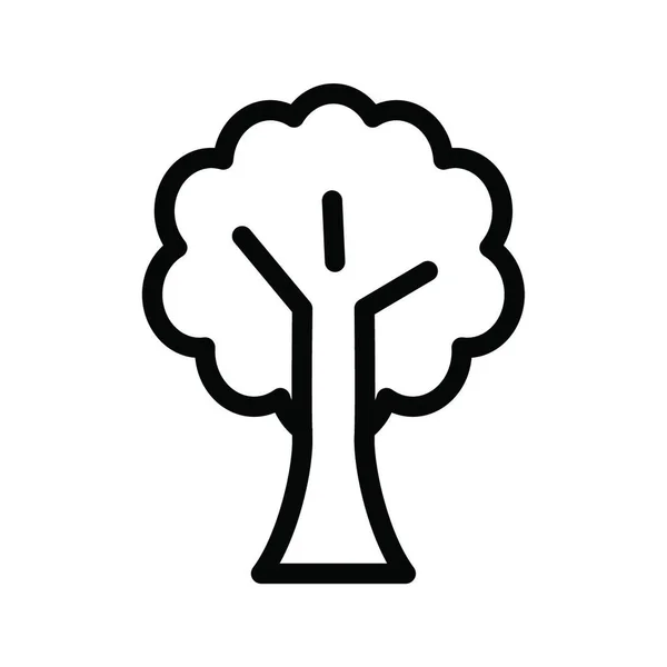 ハロウィンツリー 単純なベクトルイラスト — ストックベクタ