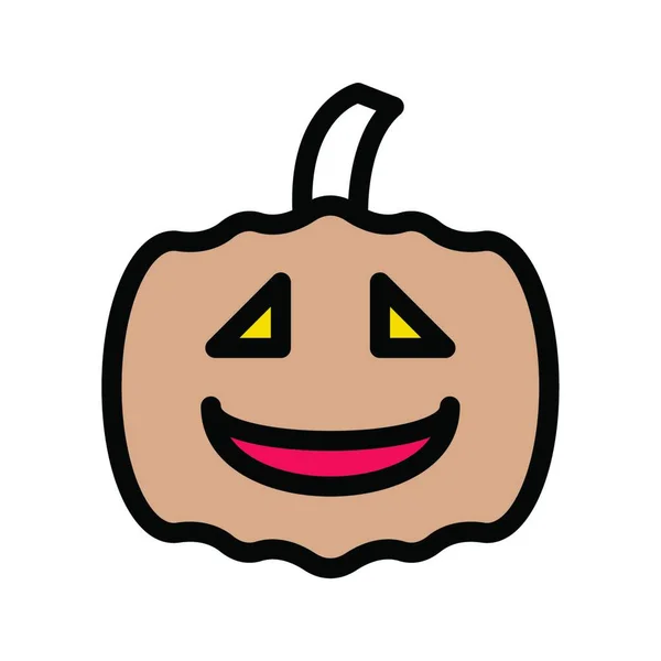 Pumpkin Icon Icon Vector Illustration — Stock Vector