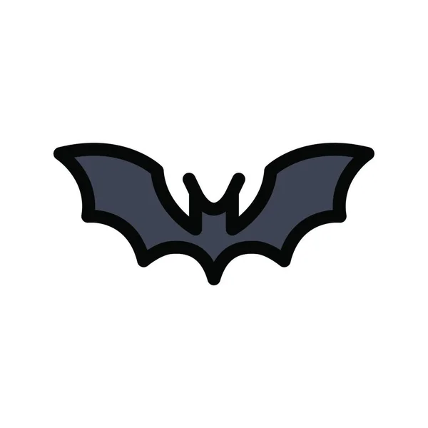 Halloween Bat Eenvoudige Vector Illustratie — Stockvector