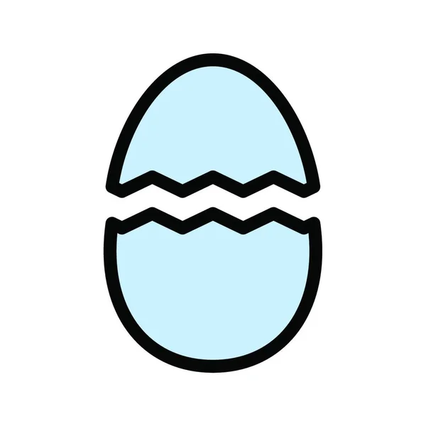 Egg Web Icon Vector Illustration — 图库矢量图片