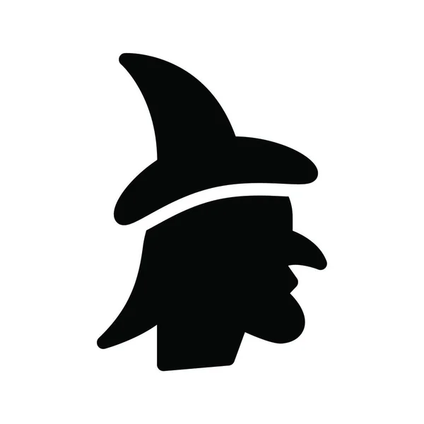 Witch Icon Vector Illustration — Wektor stockowy