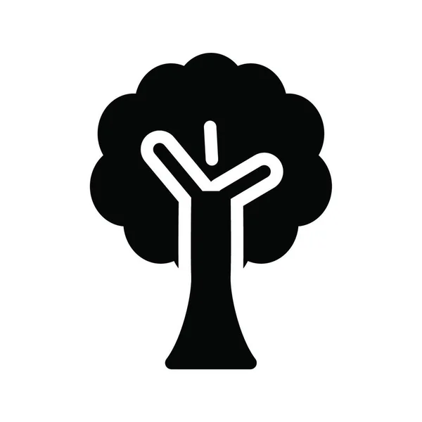 ハロウィンツリー 単純なベクトルイラスト — ストックベクタ