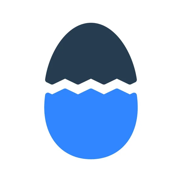 Egg Web Icon Vector Illustration — Vettoriale Stock