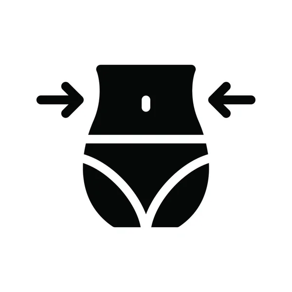 Schlanke Körper Symbol Vektor Illustration — Stockvektor