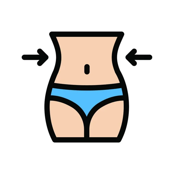 Slim Body Icon Vector Illustration — Stock Vector