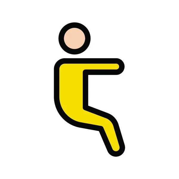 Fitness Web Icon Vektor Illustration — Stockvektor
