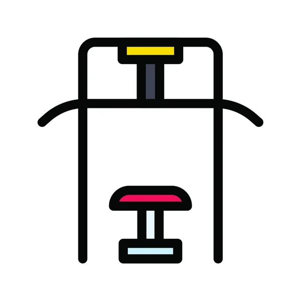 Einfaches Fitness Symbol Vektor Illustration — Stockvektor