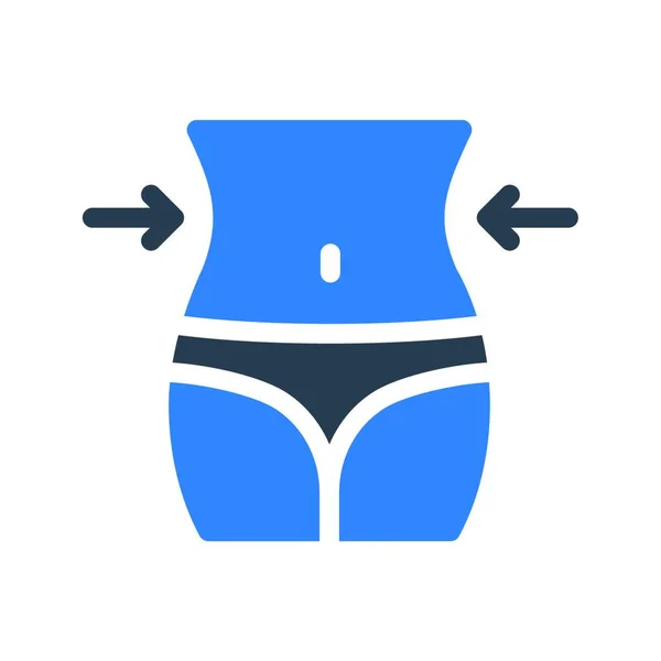 Slim Body Icon Vector Illustration — Stock Vector
