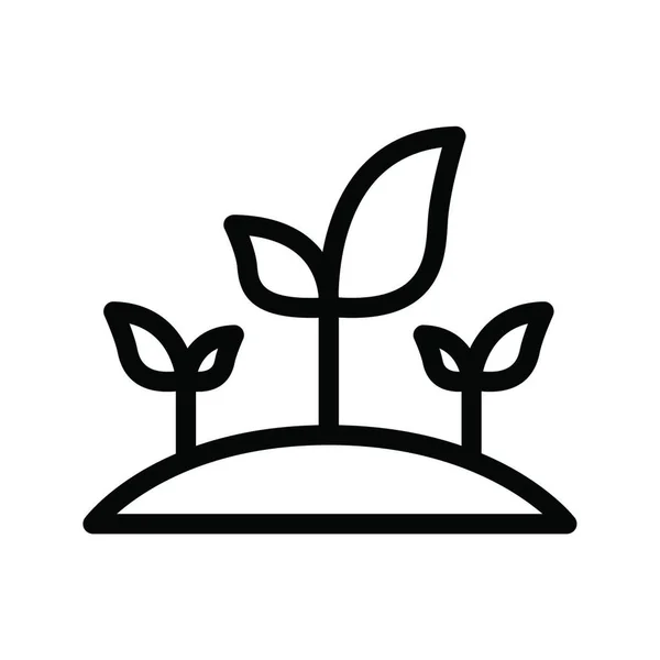 Pflanzliches Symbol Vektorillustration — Stockvektor