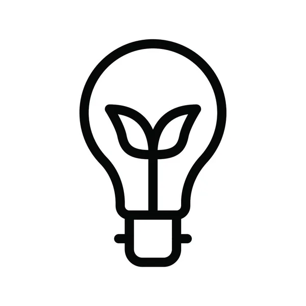 Lightbulb Web Icon Vector Illustration — Vetor de Stock