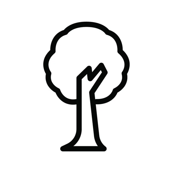 Дубове Дерево Проста Векторна Ілюстрація — стоковий вектор
